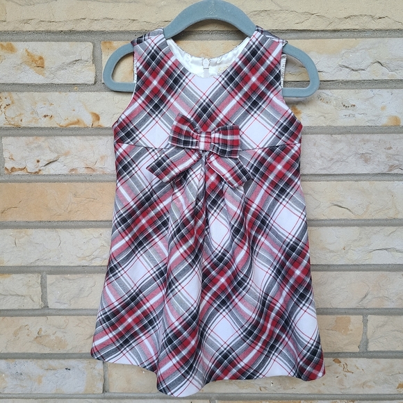red tartan children's dress